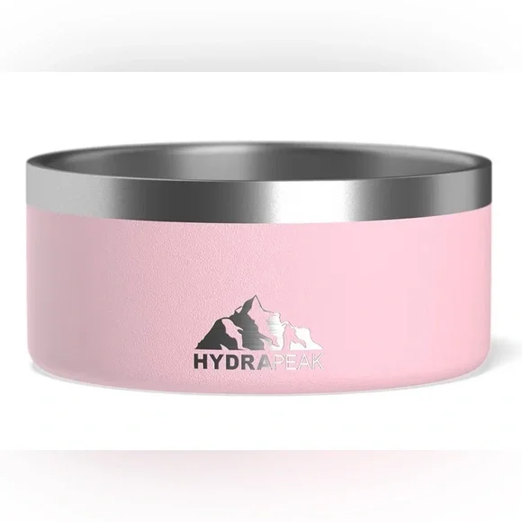 Hydrapeak Baby Pink Stainless Steel Dog Bowl Size 4 Cups - Picture 1 of 3